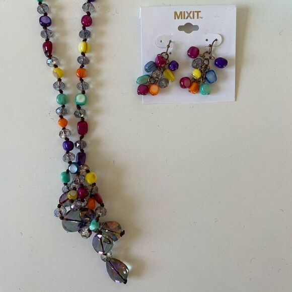 NIB MixIt Matching Necklace and Earrings - Picture 1 of 8